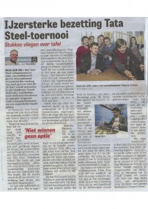 Tata Steel in de pers opening 2016 test